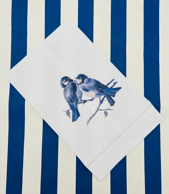 Blue Birds Guest Towel