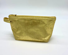  Gold Leather Pouch-Large