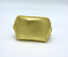  Gold Leather Pouch-Medium