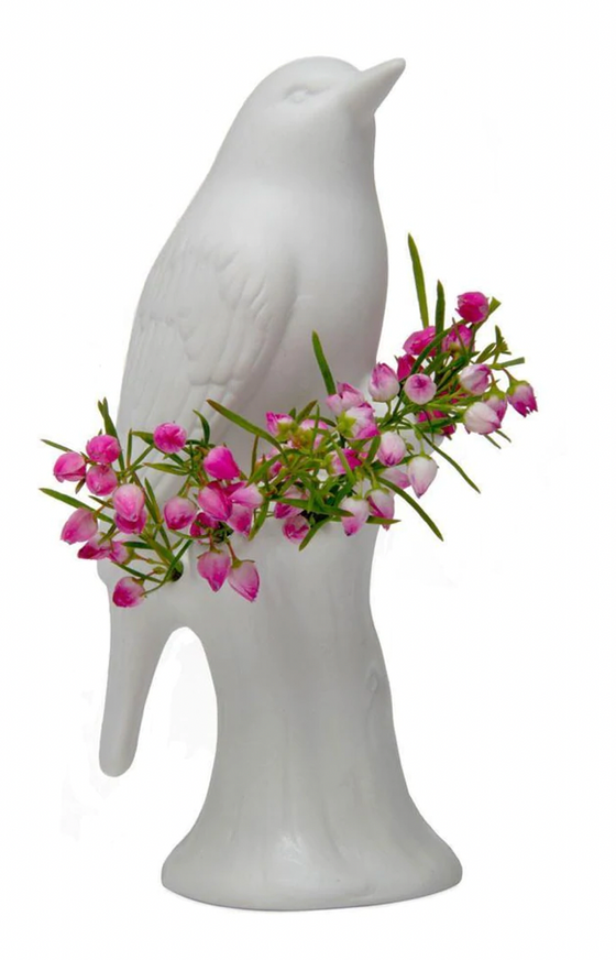 Porcelain Bird Vase