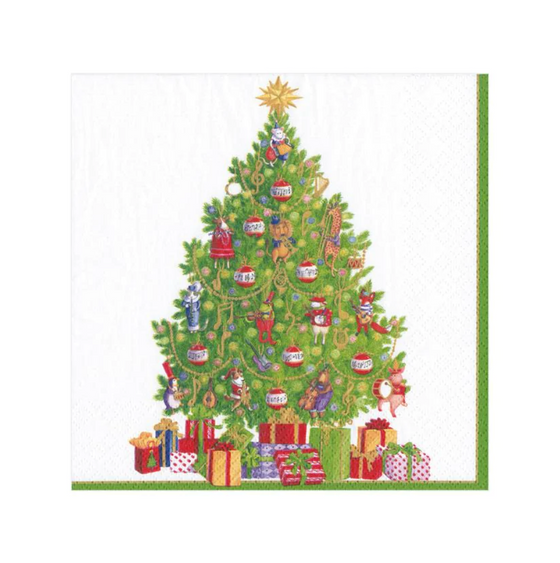 Musical Jamboree Tree Cocktail Napkin
