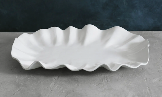 Large Bloom Melamine Oval Platter