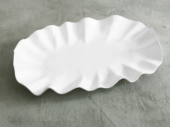 Large Bloom Melamine Oval Platter