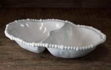  Beaded Melamine Double Dip Bowl