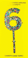 Confetti Number Cake Topper