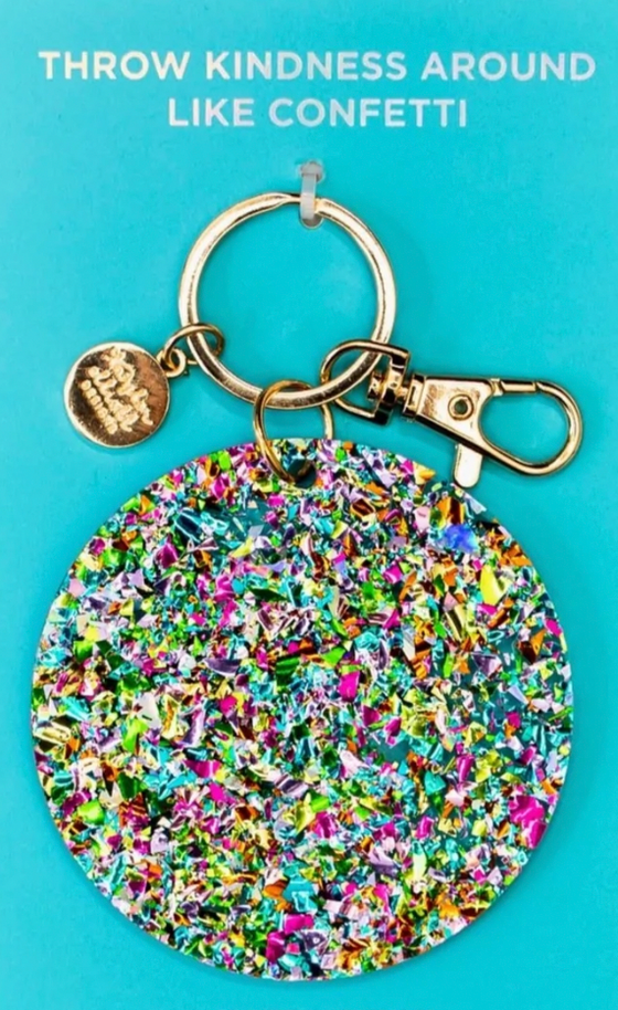 Confetti Circle Key Chain