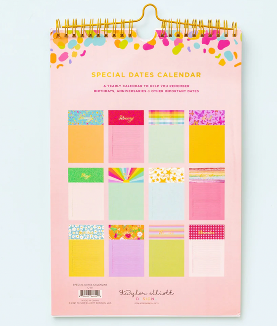 Special Dates Calendar
