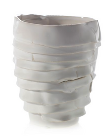  Small White Artsi Vase