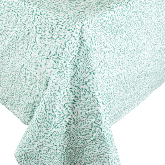 Green Leaves Reversible Table Cloth