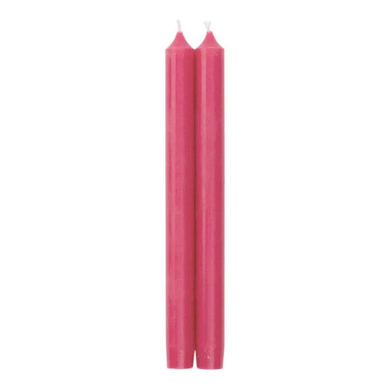 Fuchsia Dripless Candle 10"