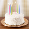Fuchsia & Gold Slim Birthday Candle