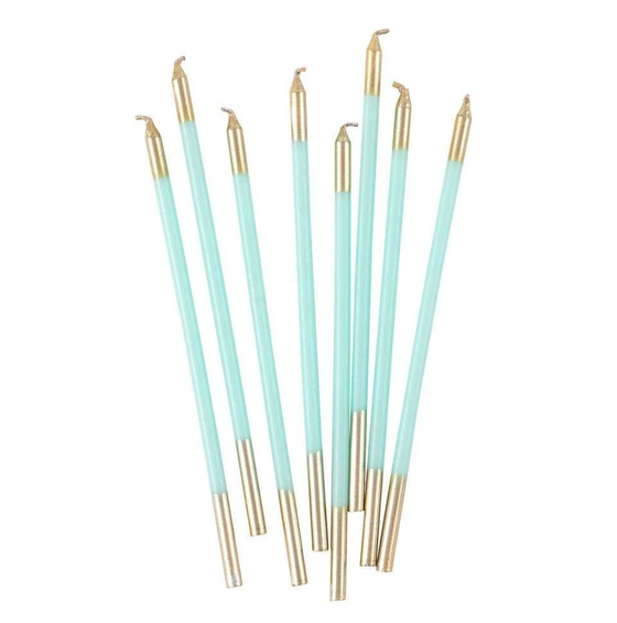 Robins Egg Slim Birthday Candle