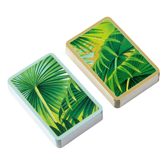 Large Type Palm Fronds Playing Cards
