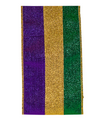 Mardi Gras Deluxe Metallic Ribbon 4"
