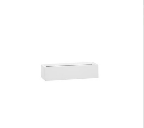 Matte White Balcony Slim Low Container