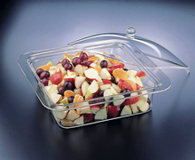  Acrylic Square 3 in 1 Bowl & Tray With Cover