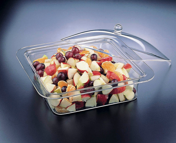Acrylic Square 3 in 1 Bowl & Tray With Cover