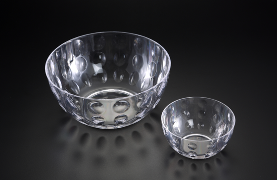 Acrylic Round Dimpled Salad Bowl