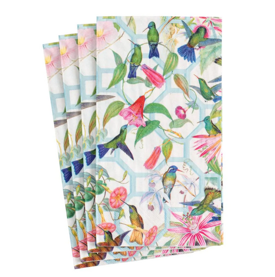 Hummingbird Trellis Guest Towel