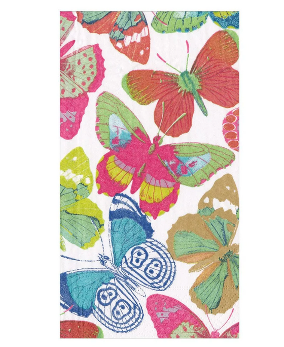 Bright Butterflies Guest Towel