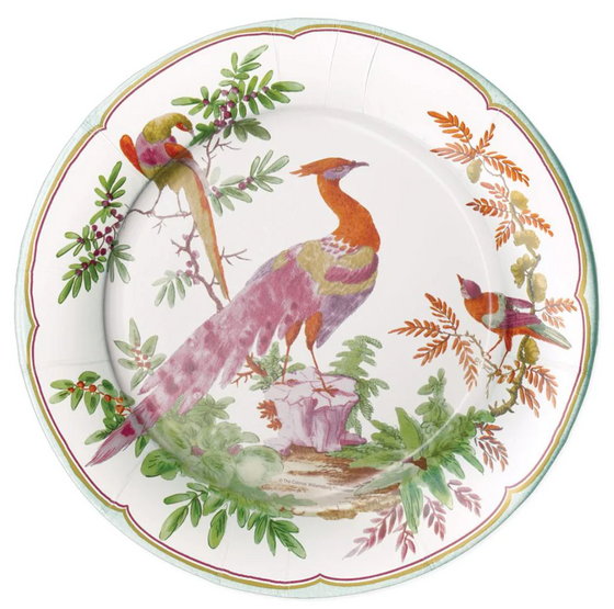 Chelsea Bird Celadon Dinner Plates