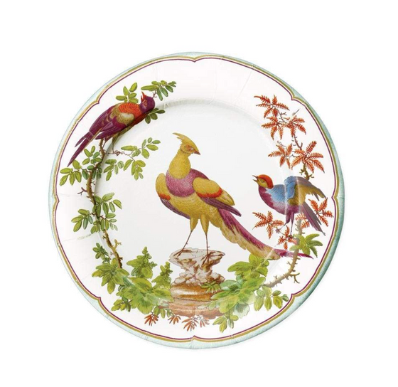 Chelsea Bird Celadon Dessert Plates