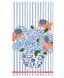  Flags & Hydrangeas Guest Towel