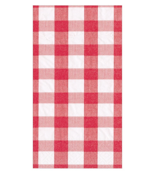 Red Gingham Guest Towel