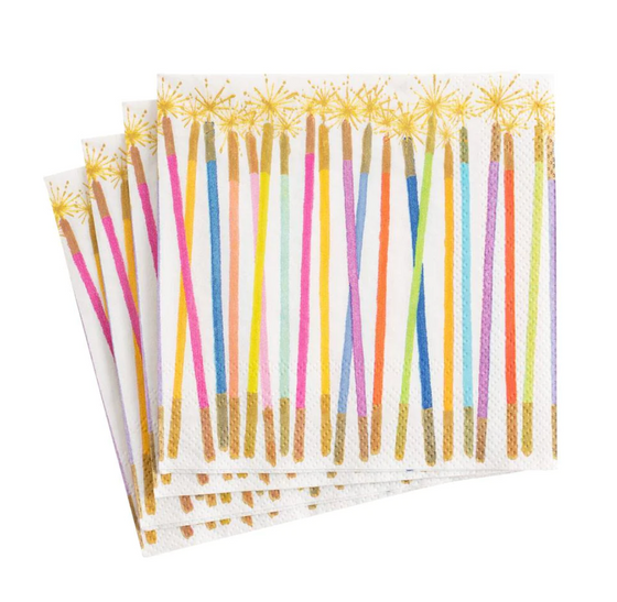 Colorful Candles Cocktail Napkin