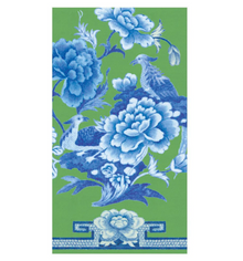  Green & Blue Plate Guest Towel