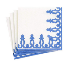  Blue Riviera Dessin Cocktail Napkin