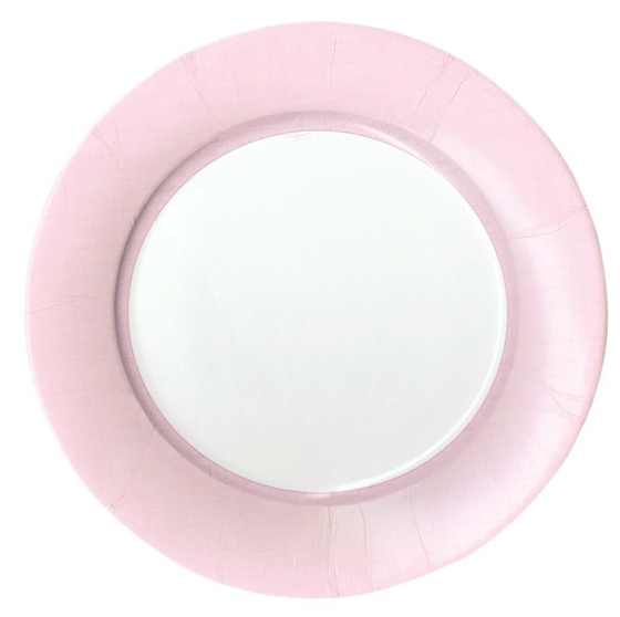 Linen Petal Pink Dessert Plates