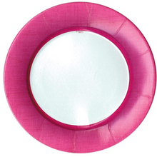  Round Linen Fuchsia Dinner Plates