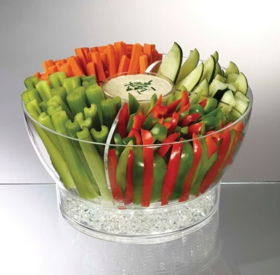 Salad On Ice With Dome Lid