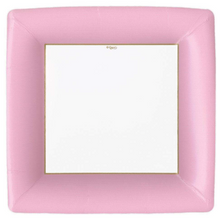  Square Light Pink Dinner Plates