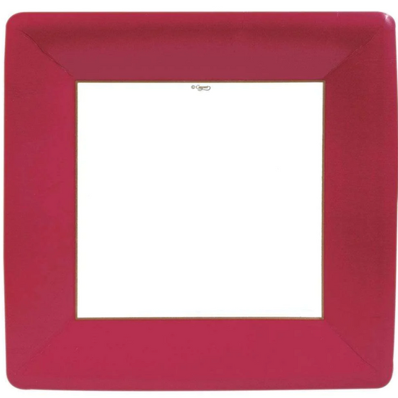 Square Red Dinner Plates
