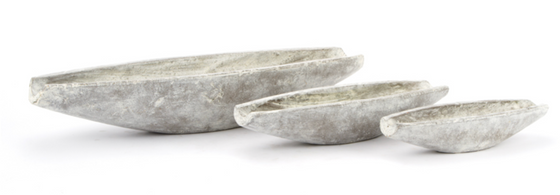 Stone Wash Boat 24" x 8.25"