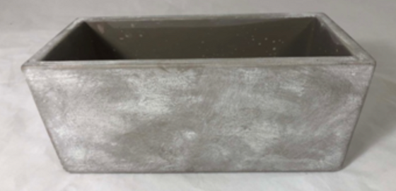 White Wash Rectangular Container
