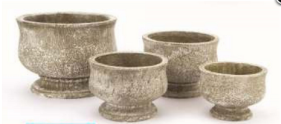Grey Fleck Round Garden With Pedestal