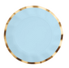 Light Blue Wavy Everyday Dinner Plates