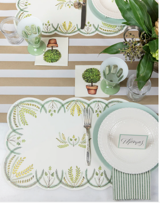 Scalloped Seedling Placemats
