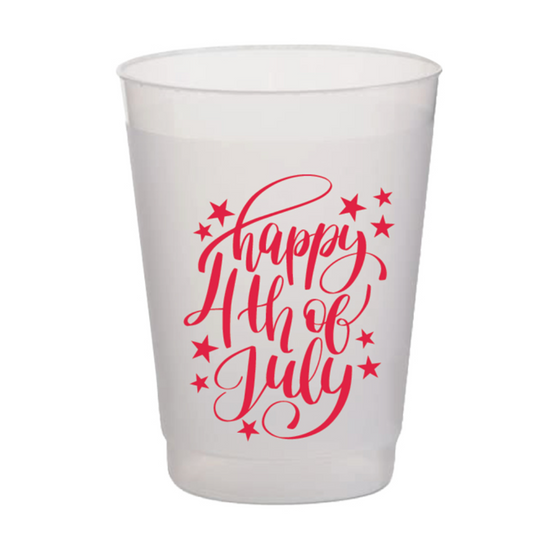 Happy 4th Of July Frost Flex Cups