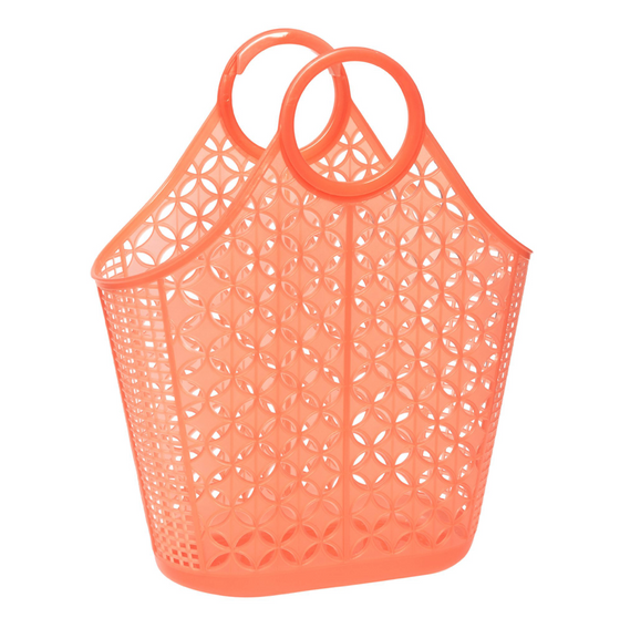 Coral Sun Jelly Tote Bag