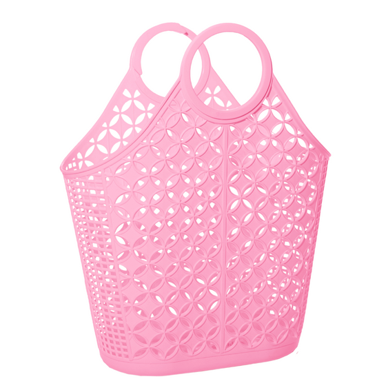 Bubblegum Pink Sun Jelly Tote Bag