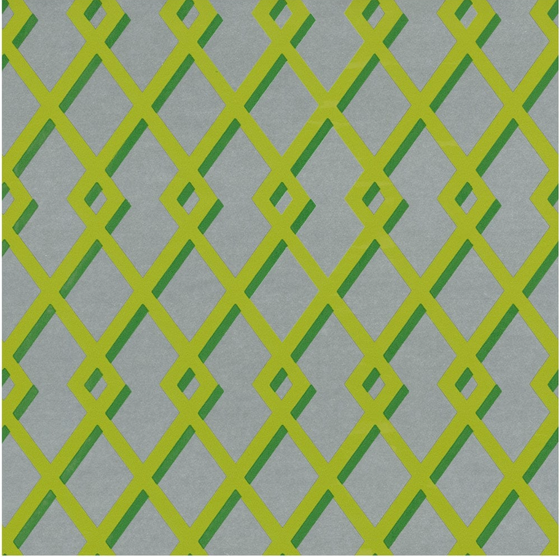 Trellis Green & Silver Gift Wrap