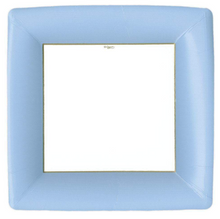  Square Light Blue Dinner Plates