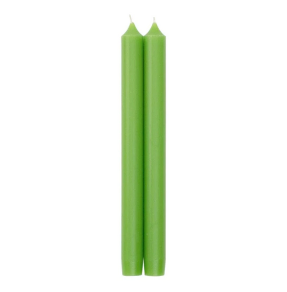 Spring Green Dripless Candle 10"