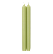  Moss Green Dripless Candle 10"