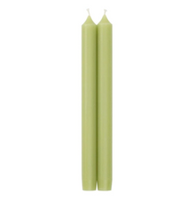Moss Green Dripless Candle 10"