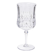  Clear Acrylic Stemmed Wine Glass
